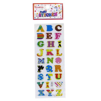 Ticon Sticker Puffy Kabartma Etiket 348889 Harfler