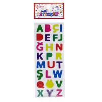 Ticon Sticker Puffy Kabartma Etiket 348891 Harf Renkli