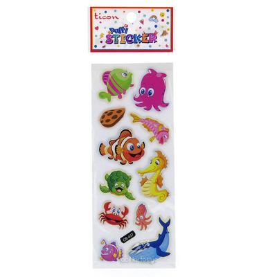 Ticon Sticker Puffy Kabartma Etiket 348903 Deniz Canlıları