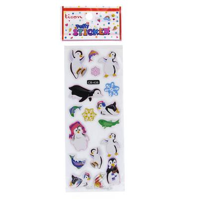 Ticon Sticker Puffy Kabartma Etiket 348907 Penguen