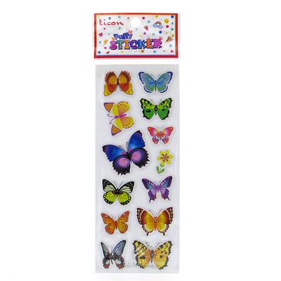 Ticon Sticker Puffy Kabartma Etiket 348913 Kelebek