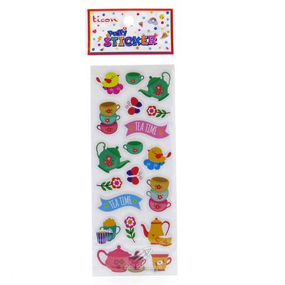 Ticon Sticker Puffy Kabartma Etiket 348929 Tea Time