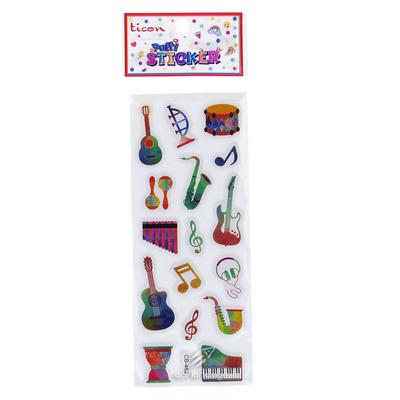 Ticon Sticker Puffy Kabartma Etiket 348934 Müzik