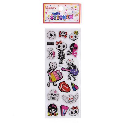 Ticon Sticker Puffy Kabartma Etiket 348936 İskelet