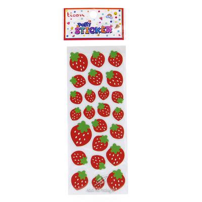 Ticon Sticker Puffy Kabartma Etiket 348939 Çilek