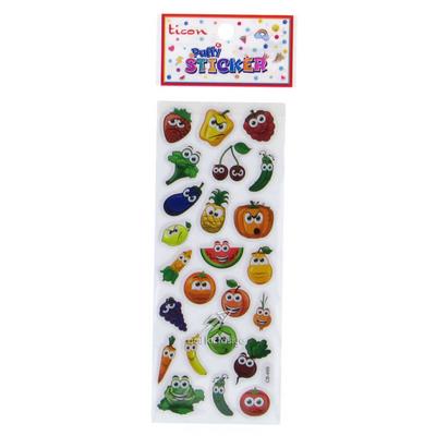 Ticon Sticker Puffy Kabartma Etiket 348942 Meyve Sebze