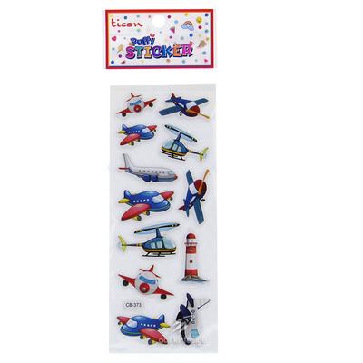 Ticon Sticker Puffy Kabartma Etiket 348950 Uçak