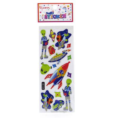 Ticon Sticker Puffy Kabartma Etiket 348952 Uzay
