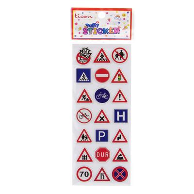 Ticon Sticker Puffy Kabartma Etiket 389484 Trafik İşaretleri