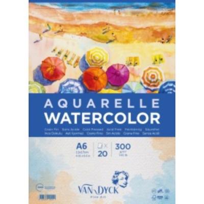 Van Dyck Classico Dokulu Aquarelle Sulu Boya Defteri 300Gr A6 11X17 Cm  20 Yaprak