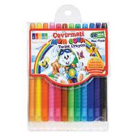 Südor Çevirmeli Mum Boya 12 Renk