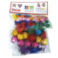 Südor Ss32 Metalik Simli Ponpon Karışık 1-2-3Cm