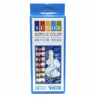 Südor Akrilik Boya Tüp 12 Renk
