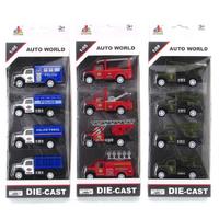 Auto World Sp4171 Çek Bırak Mini Kamyon Seti 4'Lü