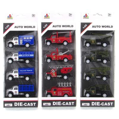 Auto World Sp4171 Çek Bırak Mini Kamyon Seti 4'Lü