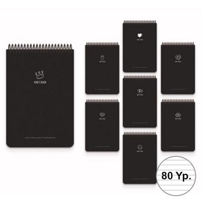 Gıpta King's Book Spiralli Bloknot A4 80 Yaprak Çizgili
