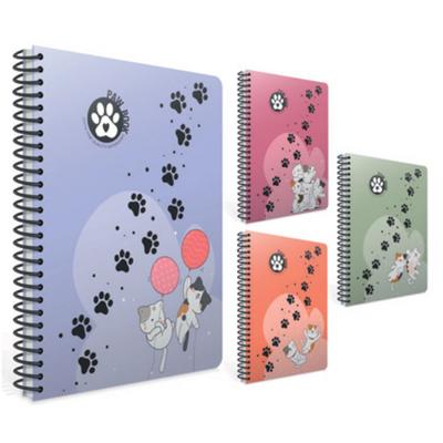 Gıpta Paw Book Spiralli Defter A4 Büyük 80 Yaprak Kareli