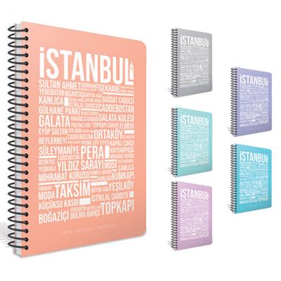 Gıpta İstanbul Spiralli Defter A4 80 Yp Çizgili