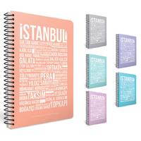 Gıpta İstanbul Spiralli Defter A4 80 Yp Kareli