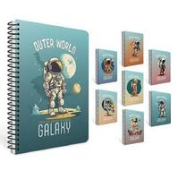 Gıpta Galaxy Spiralli Defter A4 Büyük 80 Yaprak Kareli