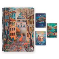 Gıpta Exclusive İstanbul Notes Sert Kapaklı Sp Defter A4 80 Yp Çizgili
