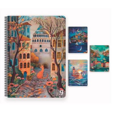 Gıpta Exclusive İstanbul Notes Sert Kapaklı Sp Defter A4 80 Yp Kareli