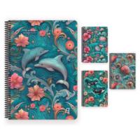 Gıpta Exclusive Ocean Notes Spiralli Defter A4 Büyük 80 Yaprak Kareli