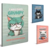 Gıpta Grumpy Notes Spiralli Defter A4 Büyük 80 Yaprak Kareli