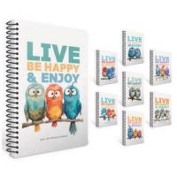 Gıpta Birds Spiralli Defter A4 Büyük 80 Yaprak Kareli
