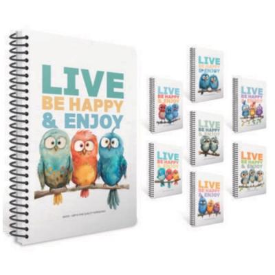 Gıpta Birds Spiralli Defter A4 Büyük 80 Yaprak Kareli