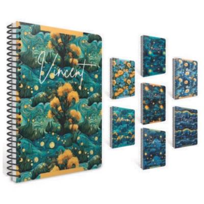 Gıpta Vincent Spiralli Mini Defter 13X21cm 80 Yaprak Çizgili