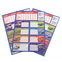 Hot Wheels Okul Etiketi Ders Programlı 3'Lü Paket