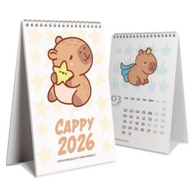 Gıpta Cappybara Masaüstü Üçgen Takvim 2026