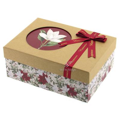Gıpta Bx6466b Hediye Kutusu Dikdörtgen Floral 26X19cm