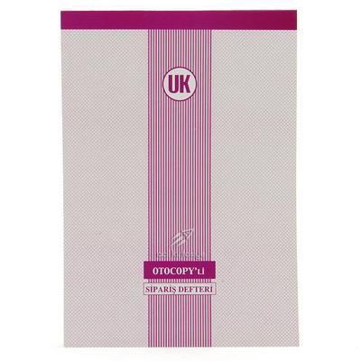 Ulaş Sipariş Fişi 5/50 Otocopili 2 Nüsha (1 Asıl 1 Kopya)