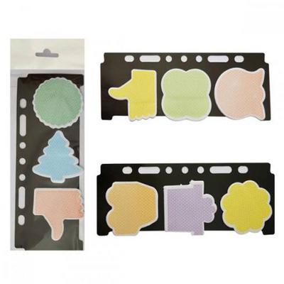 Notyaz Cb-3280 Puantiyeli Şekilli Yapışkanlı Not Kağıtları