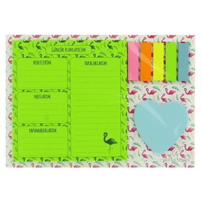 Notyaz Mp-6137 Yapışkanlı Günlük Planlayıcı Flamingo