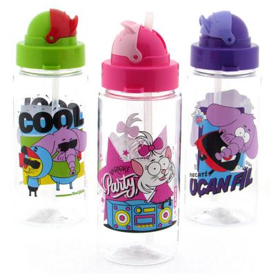 Kral Şakir Desenli Pipetli Tritan Matara 500Cc