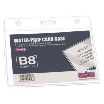 Lamiess Kart Kabı Yatay Şeffaf Esnek 91X68mm