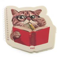 Vuki 0106-6 Şekilli Spiralli Not Defteri Kedi (Adet)