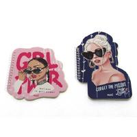 Vuki 0106-9 Şekilli Spiralli Not Defteri Girl Power (Adet)