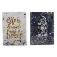 Vuki Vk-0109-11 Sulu Kapaklı Defter A5 Siyah & Beyaz