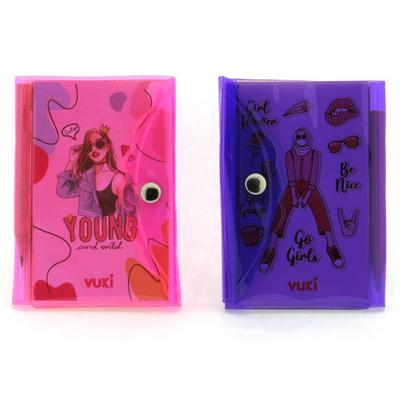 Vuki Vk-0114-08 Mini Kalemli Çıtçıtlı Defter Girl Power