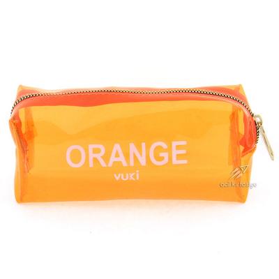 Vuki 0096-8 Şeffaf Kalem Çantası Turuncu