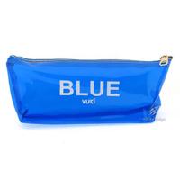 Vuki 0115-3 Şeffaf Üçgen Kalem Çantası Mavi