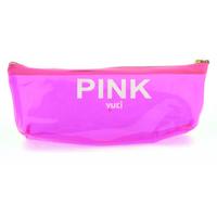 Vuki 0115-6 Şeffaf Üçgen Kalem Çantası Pembe