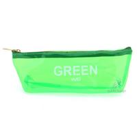 Vuki 0115-7 Şeffaf Üçgen Kalem Çantası Yeşil