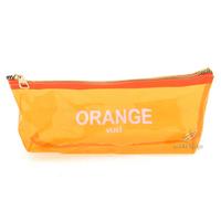 Vuki 0115-8 Şeffaf Üçgen Kalem Çantası Turuncu