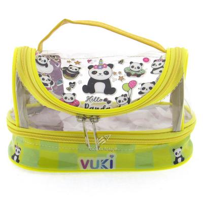 Vuki 0122-4 Şeffaf Mega Kalem Çantası Panda