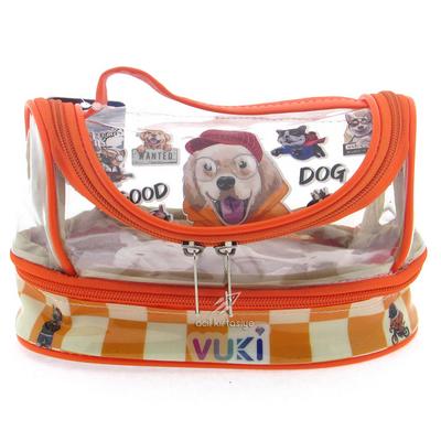 Vuki 0122-9 Şeffaf Mega Kalem Çantası Köpek